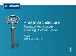 PhD in Architecture