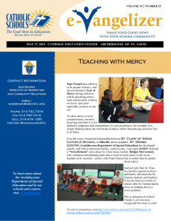 Teaching with mercy - Archdiocese of St. Louis