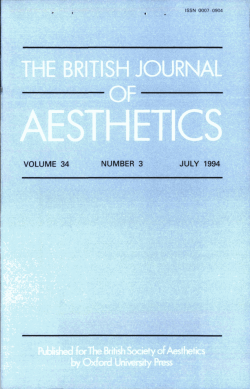 ConstruTHE BRITISH JOURNAL OF AESTHETICS