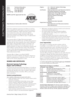 electronics technology - American River College