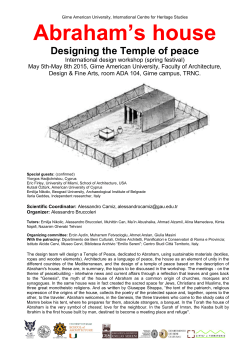 Workshop Flyer - University of Miami School of Architecture