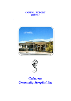 Annual Report - Ardrossan Community Hospital