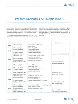 Premios Nacionales de InvestigaciÃ³n
