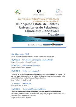 Congreso Bilbao-Programa