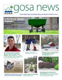 GOSA News Spring 2015 - Agricultural and Resource Economics