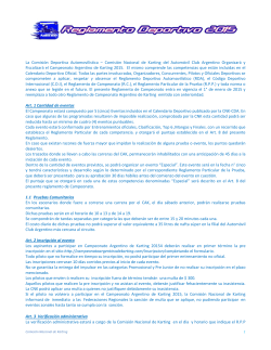 Reglamento Deportivo AutomovilÃ­stico â RDA 2015