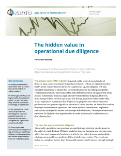 The hidden value in operational due diligence