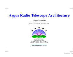 Argus Radio Telescope Architecture - Ohio Argus Array