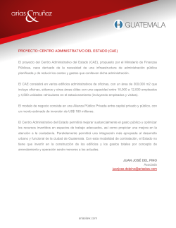 PROYECTO: CENTRO ADMINISTRATIVO DEL ESTADO (CAE)