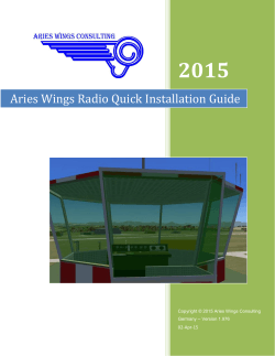 Aries Wings Radio Quick Installation Guide