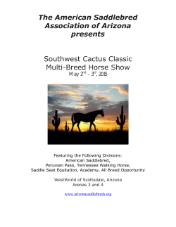 The American Saddlebred Association of Arizona presents