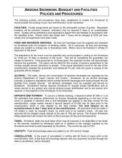event contract - Arizona Snowbowl