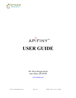 Apifiny User`s Guide