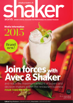 Shaker Mediakit 2015