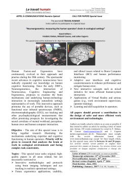 TH special issue Neuroergonomics
