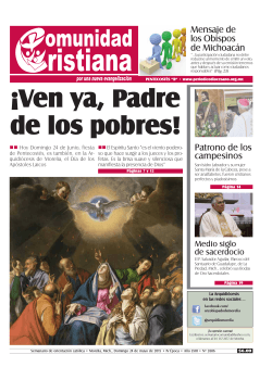 Patrono de los campesinos Mensaje de los Obispos de MichoacÃ¡n
