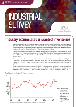 Industry accumulates unwanted inventories