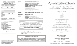 Current Bulletin - Arriola Bible Church