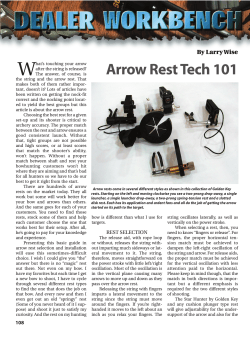 Arrow Rest Tech 101 - Arrow Trade Magazine!
