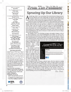 May 2015 - Publisher Column