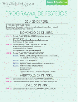Programa de Fiestas - Arroyo de San ServÃ¡n