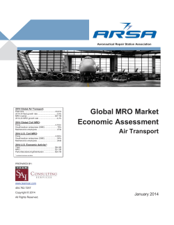 2014 Global MRO Market Economic Assessment by TeamSAI