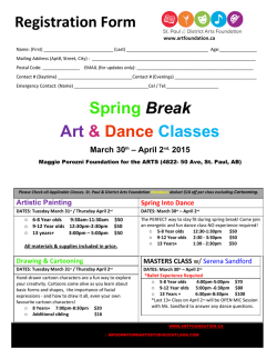 Registration Form! - St. Paul & District Arts Foundation