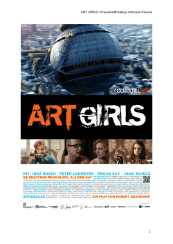 Art Girls Presseheft