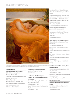 U.S. EXHIBITIONS - Art inSight Inc.
