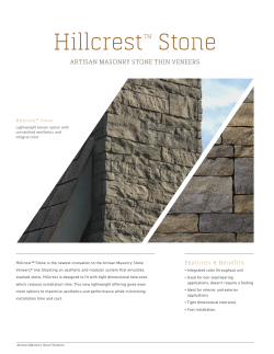 Hillcrestâ¢ Stone - Artisan Masonry Stone Veneers