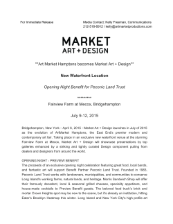 **Art Market Hamptons becomes Market Art + Design** New