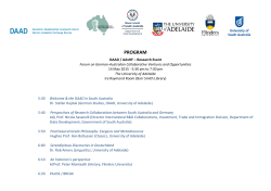 Program - The University of Adelaide