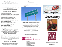 Veterinary - College of Arts and Sciences