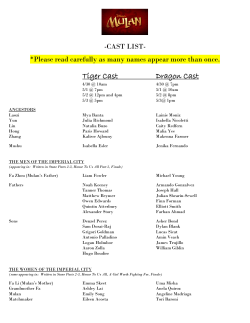 Mulan cast list