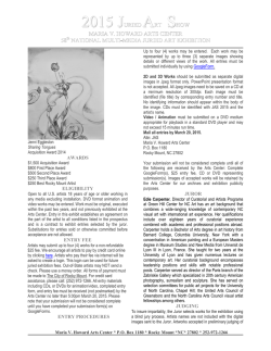 2015 JURIED ART SHOW - The Arts Center at the Imperial Centre