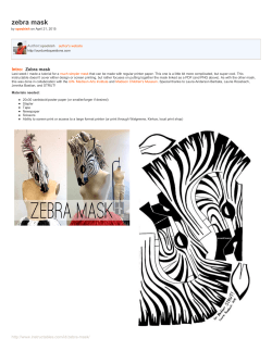 Instructables.com - zebra mask