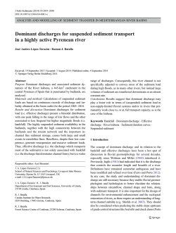 Dominant discharges for suspended sediment transport in a highly