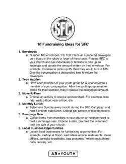 10 Fundraising Ideas for SFC