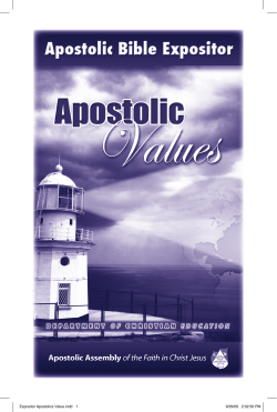 PDF Files - Apostolic Assembly