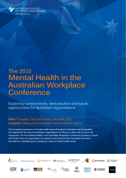 Mental Health in the Australian Workplace Conference