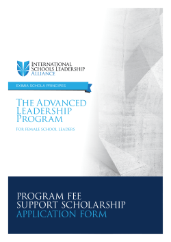 The Advanced Leadership Program