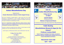 Action Mesothelioma Day - Greater Manchester Asbestos Victims