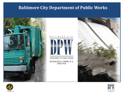 Baltimore City Department of Public Works
