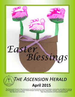 April 2015 The Ascension Herald - Episcopal Church of the Ascension
