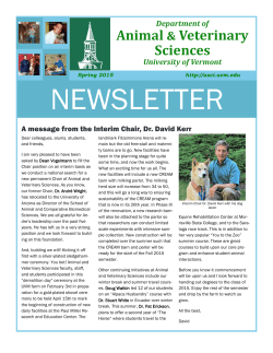Read our 2015 Spring Newsletter online now
