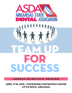 REGISTRATION - Arkansas State Dental Hygienists` Association