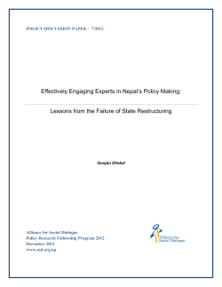 Failure of State Restructuring: Lessons for Effectively Engaging