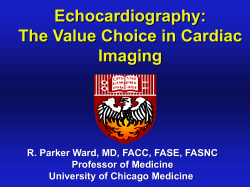 Dr. Ward`s slides - American Society of Echocardiography