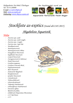 Stockliste as-exotics(Stand ab12.05.2015)