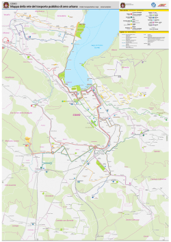 Mappa della rete del trasporto pubblico di area urbana Public